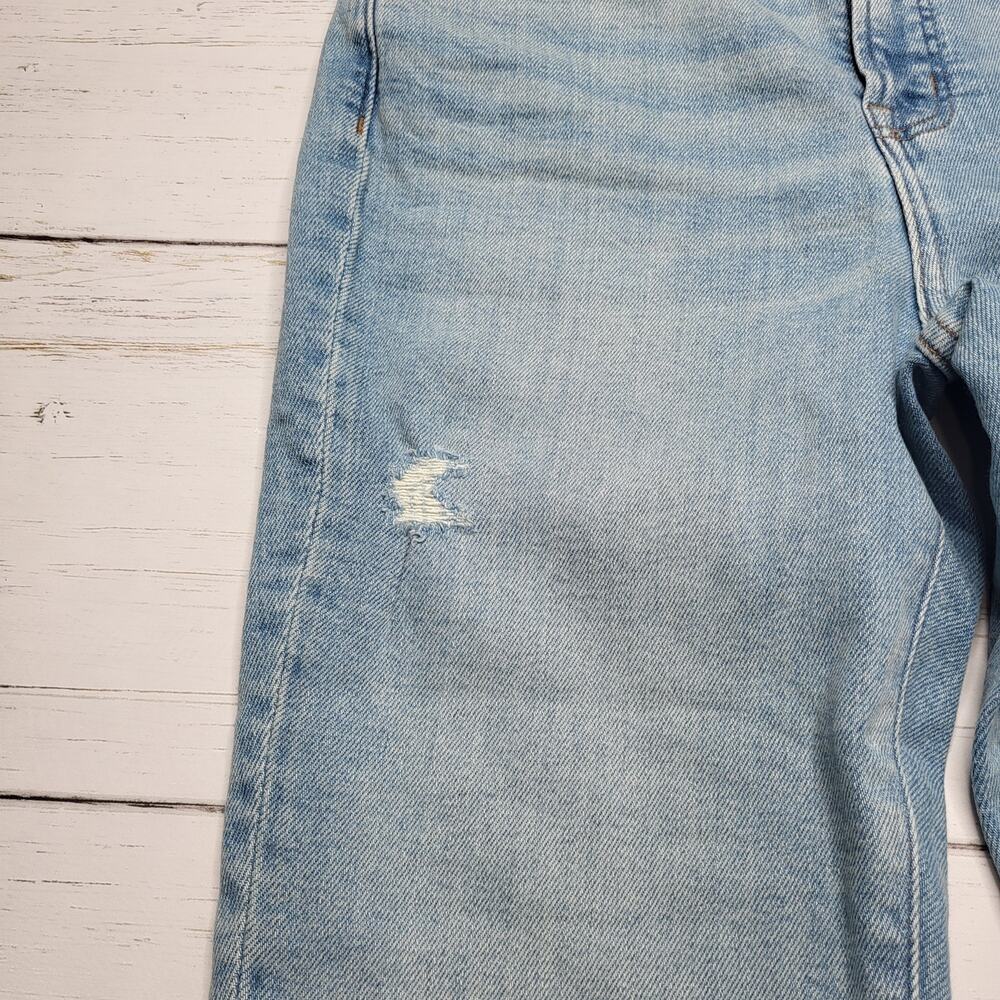 Madewell Petite Perfect Vintage Jeans Light Coffee Wash Worn In Edition Rip 26P - Picture 10 of 14
